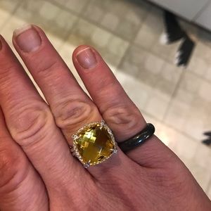 DAVID YURMAN STERLING SILVER CHATELAINE RING Sz 7